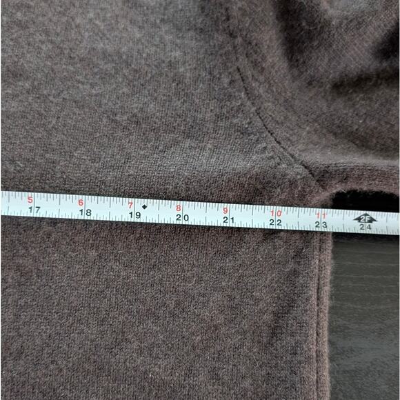 Anine Bing Jackson Deep Brown 100% Cashmere V-neck Button Logo Cardigan, size S - Picture 6 of 9